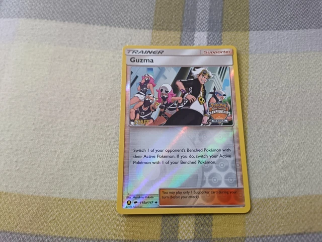 POKEMON - GUZMA - REGIONALE MEISTERSCHAFTEN PROMO-KARTE (PERSONAL) 115a/147 (alt Art)