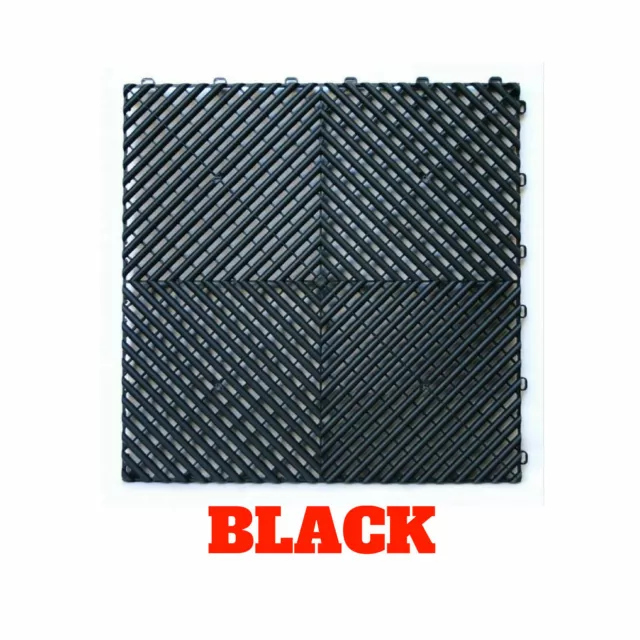 1 Box Heavy Duty Instant 400mmx18 Ribbed Instant Interlocking DIY Floor tiles