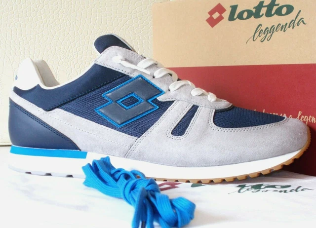 SCARPE UOMO LOTTO Leggenda Tokyo Shibuya Pelle text Grigio Blu