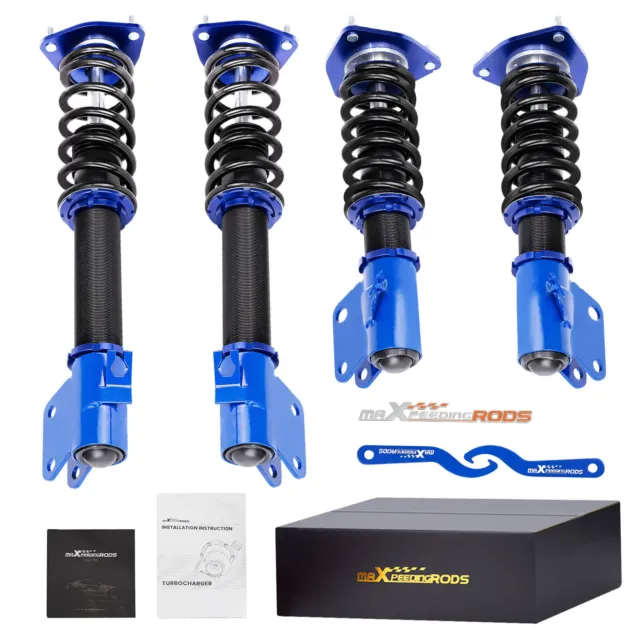 maXpeedingrods Coilovers for Subaru Legacy 2000-2004 BE Sedan, Complete  Assemblies Coilovers Suspension Coil Struts, Amortiguador Height Lowering  Kit