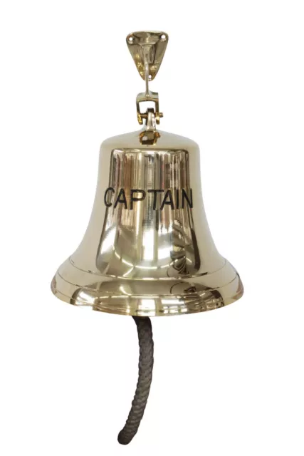 Campana del barco 24cm captain maritimo latón estilo antiguo