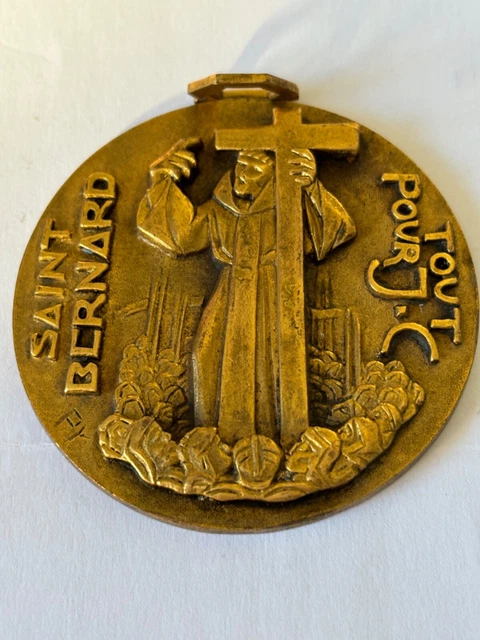 RARE MÉDAILLE SIGNÉE WAAG ARGENT 19e ANGE VIERGE MARIE EUR 100,00