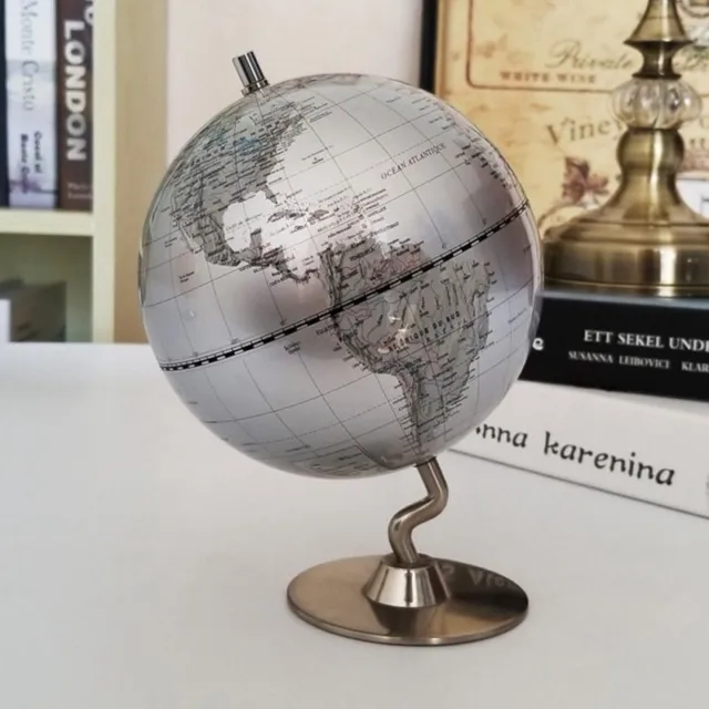 World Globe Map with Metal Base Firmly Stand Great Gift for Kids School Teaching 2