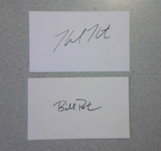 Bill Paxton Signed & Helen Hunt Signed Autograph - Twister