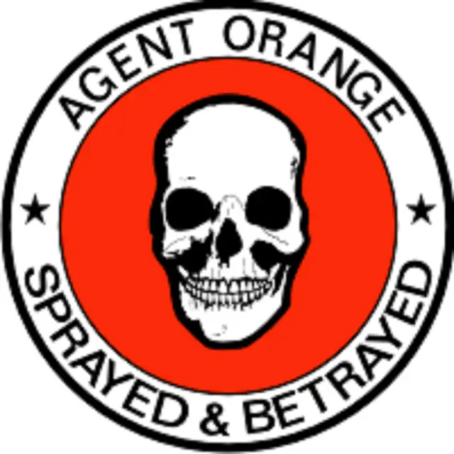 12" Agent Orange Skull Sprayed And Betrayed Decal Sticker Made In Usa