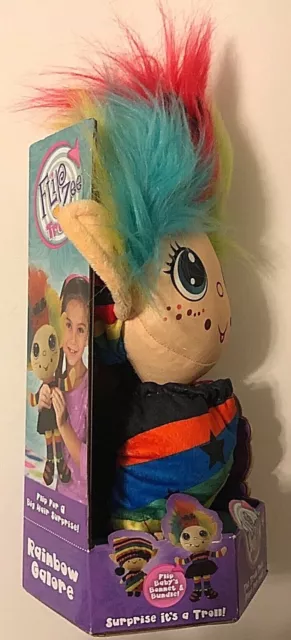 FlipZee Trolls Rainbow Galore & Cuddly 2-in-1 Plush Doll NEW Collect Them All 3