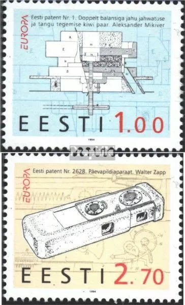 Estland 233-234 (kompl.Ausg.) postfrisch 1994 Entdeckungen