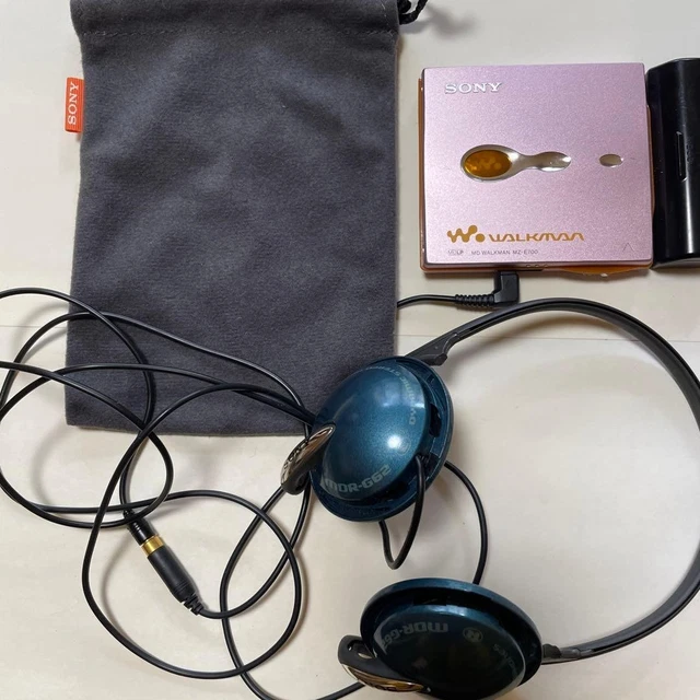 SONY MZ-E700 MD Walkman MiniDisc Player Blue with Remote Excellent