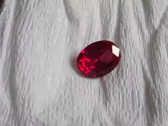 Oval Cut 6 x 8 mm Lab Created Ruby Loose Gemstone