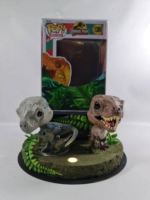 JURASSIC PARK FUNKO Pop Vinyl Display Set. Jurassic World Diorama Stand ...