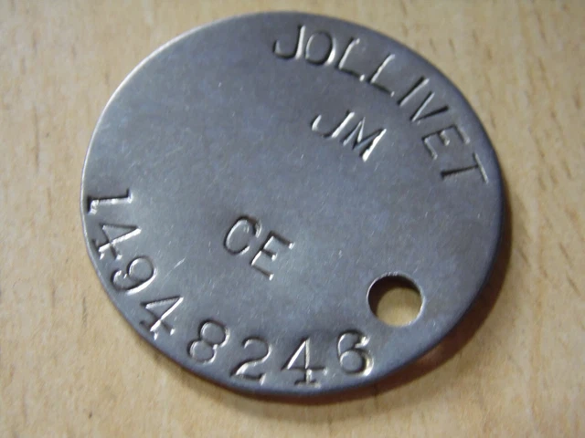 WW2 RELIC DOGTAG ww2 RAC RTR Recce Replacement from GSC - JOLLIVET 246 ...