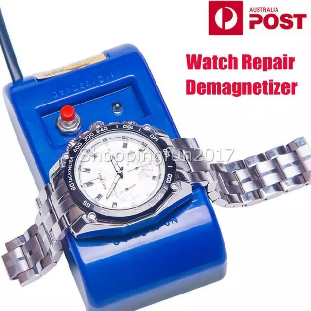 AU STOCK Watch Demagnetizer Watch Repair Screwdriver Tweezers with AU Plug