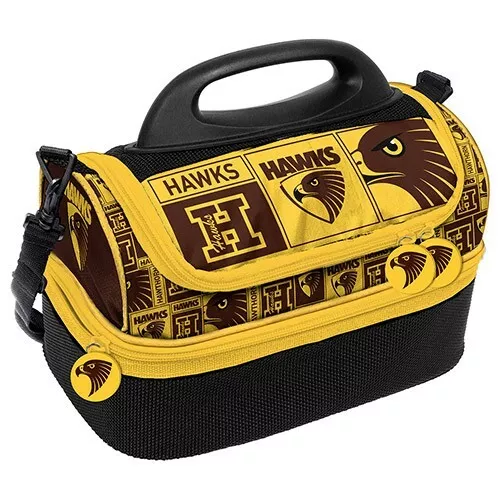 AFL Hawthorn Hawks Print Dome Cooler Bag - Insulated Lunch Box - Work, School