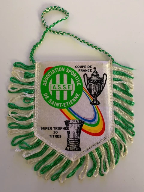 FANION ASSE Saint Etienne fanion Football Goot pennant FANION ASSE Saint Etienne fanion Football Goot pennant
