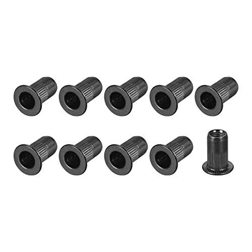 Rivet Nuts m4 20pcs Carbon Steel Threaded Inserts Nuts For Furniture Mechanica