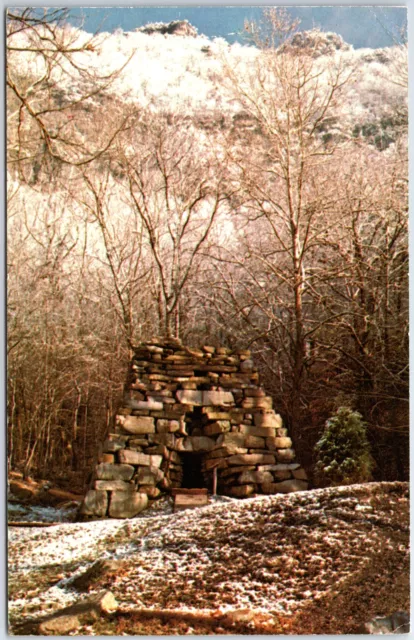 Vintage Postcard Charcoal Blast Iron Furnace Near Cumberland Gap Tennessee