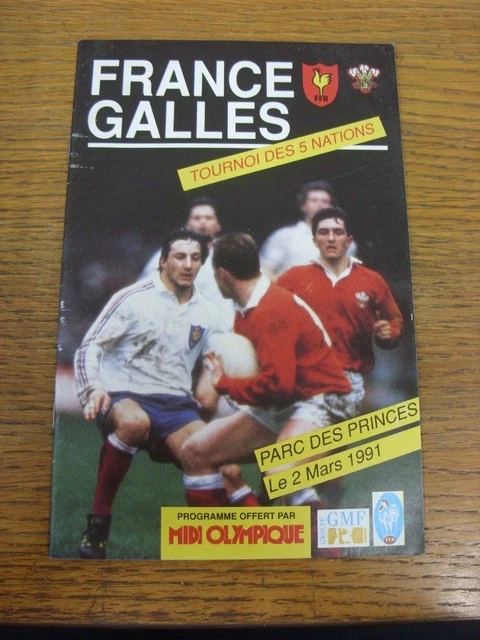 Programme Rugby France – Australie 1983 – Parc Des Princes – Vintage Années 80