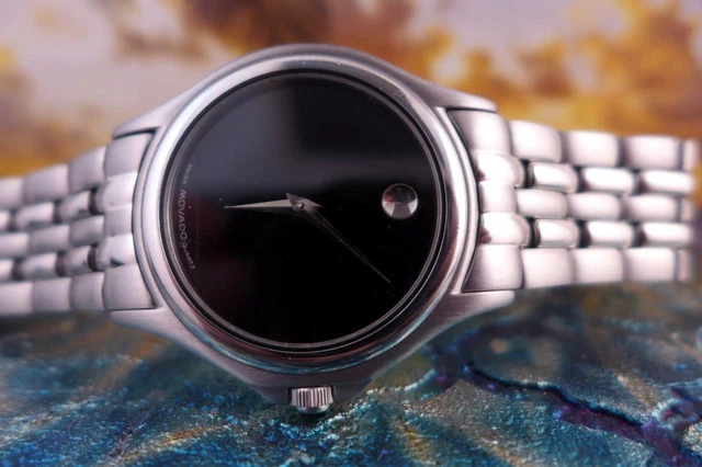 Classico, Elegante Quadrante Museo Acciaio Inox Movado Uomo/Donna Quarzo 36mm
