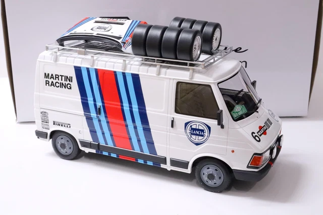 Camion Fiat assistance rallye Lancia Martini Racing , échelle 1:18 L