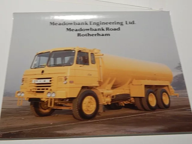 Foden Tar Tanker  Meadowbank Engineering Rotherham  Advertising Photo 10x11