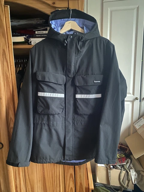 Supreme hi vis taped on sale seam jacket