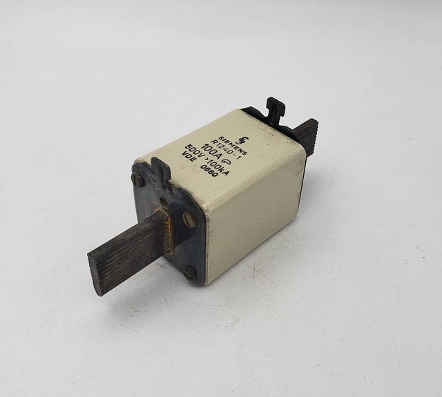 Siemens Sécurité R1240-1 Insert Fusible 100A 500V Commutation IP 100kA