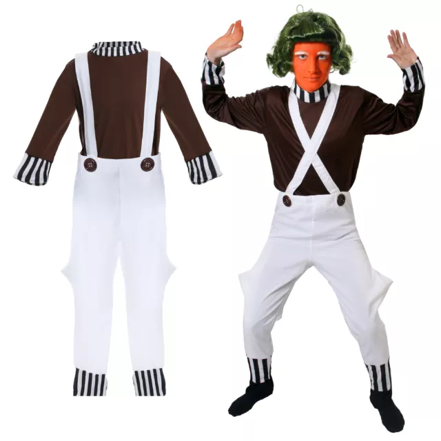 Adults Factory Worker Costumes Mens Ladies Chocolate School Book Day Fancy Dress 2