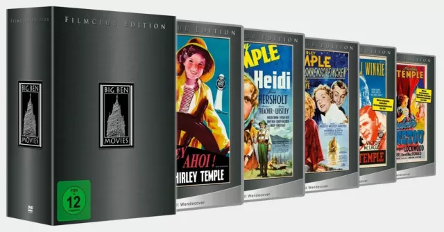 5x SHIRLEY TEMPLE BOX Fräulein Winnetou HEIDI Ahoi WILLIE WINKIE 5 DVD BOX Neu