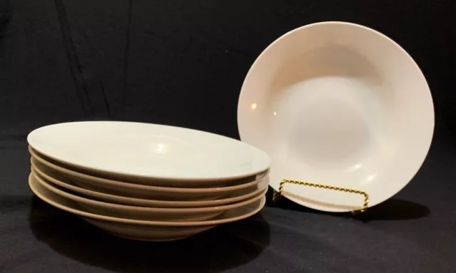 10 Strawberry Street  6 white Simply White 8" Salad/Cereal Bowls