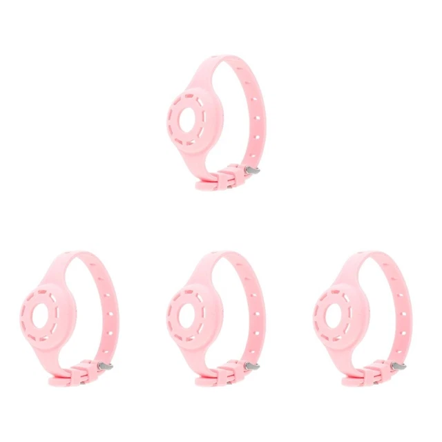 4 Count Case Silica Gel Holder Collar Cat Bell Pet Dog Cover