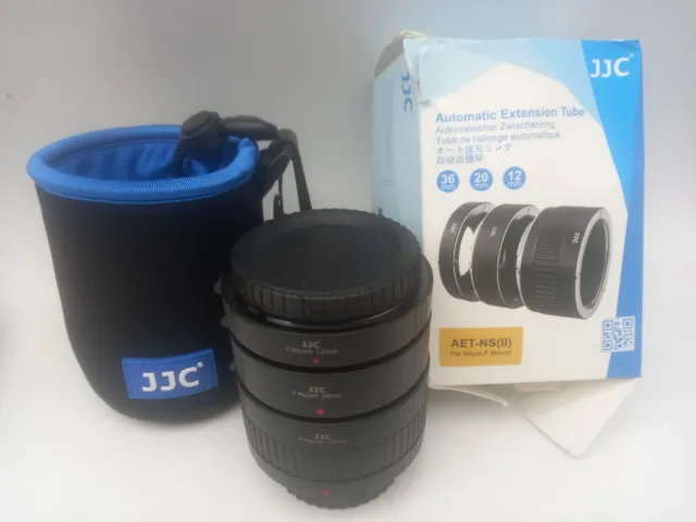 JJC Automatic Extension Tube Set For Nikon F Mount Closeup Macro