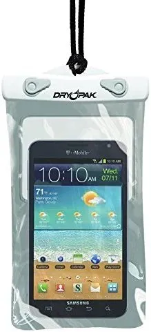 Dry PAK Dry Bag Case for Cell Phones, iPhone, Androids, 5" x 8"