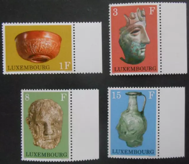 Luxemburg 1972, Mi. 842-845, Archäologie, mit Rand, ** postfrisch