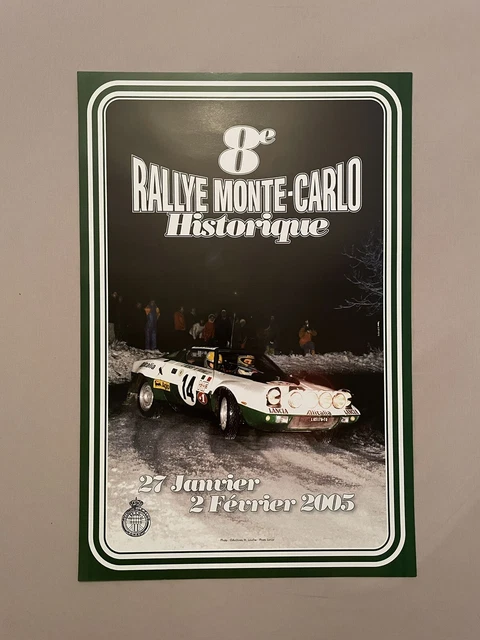 AFFICHE OFFICIELLE RALLYE HISTORIQUE DE MONACO MONTE-CARLO 2000