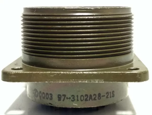 Amphenol 97-3102A-28-21S 37 Pin Circular Connector