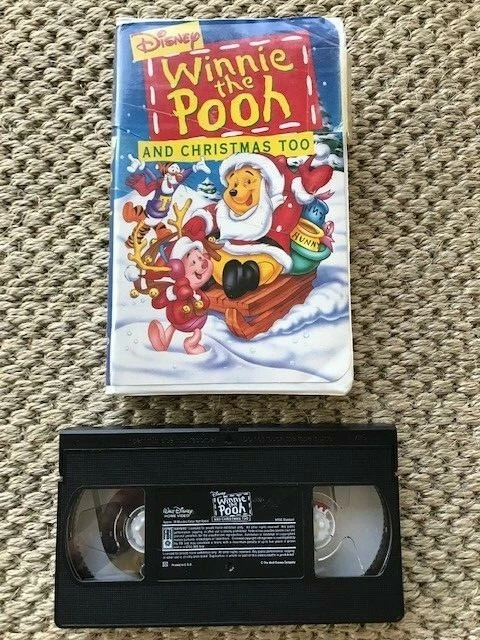DISNEY'S WINNIE THE Pooh and Christmas Too - VHS Clamshell £1.76 ...
