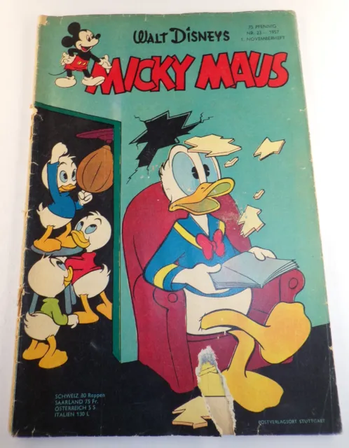 Walt Disney Comic - MICKY MAUS - Heft 23 - 1957 - mit Gutschein und Sammelbild!!