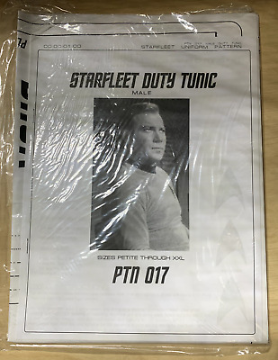 Star Trek Starfleet Duty Uniform Tunic TOS Kirk Pattern Roddenberry