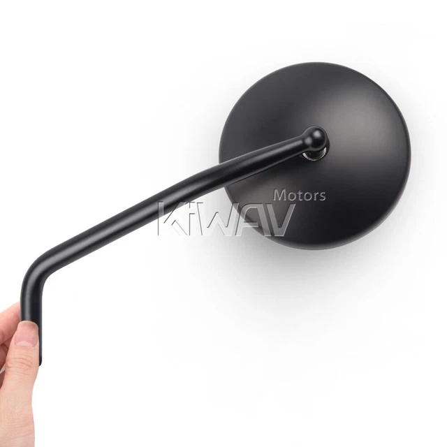 Rond retro style rétroviseurs noir pour TRIUMPH SPEEDMASTER EFI