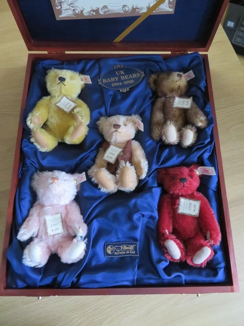 STEIFF - UK Baby Bears Set - 1994-1998 Retired - EAN 654695