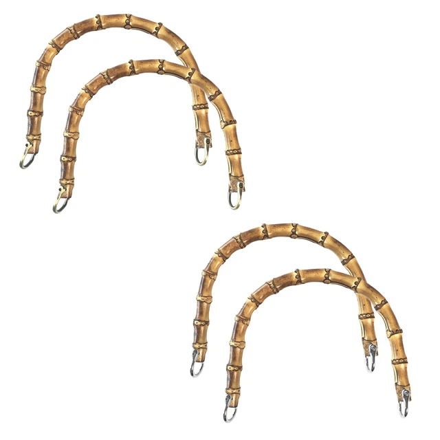 Imitation Bamboo Handbag Purse Handles U-Shaped Replacement for DIY Bag Making