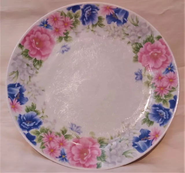 "CINDERELLA" PARCO FINE CHINA FLORAL THEMED DINNER PLATE. 26.5cm diameter.