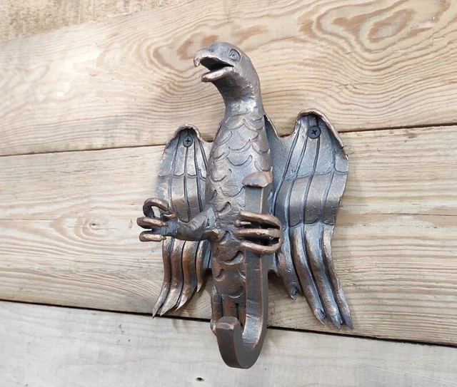 Forged hook, metal hook, clothes hook, handmade hook, Eagle hook