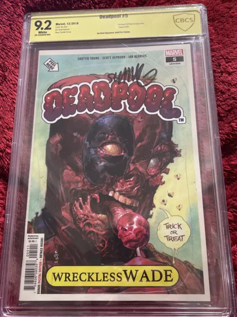 Deadpool #5 | CBCS 9.2 Signed Skottie Young Garbage Pail Kids Homage Nic Klein