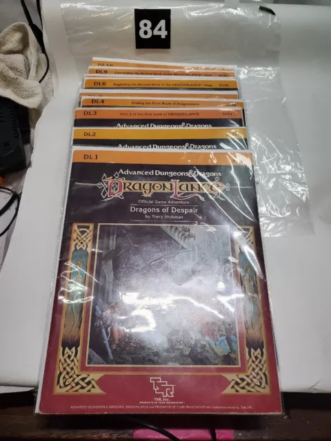 Dragons of Glory Dragonlance Advanced Dungeons & Dragons dl1 dl2 dl3 LOTE de 9