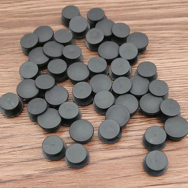 100PCS DIY Plastic Buttons Black Ornaments For Shoes Buckles Kid Croc B4L7