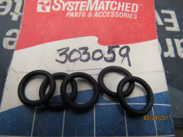 5 New  Omc Oem  Johnson Evinrude O'rings 303059