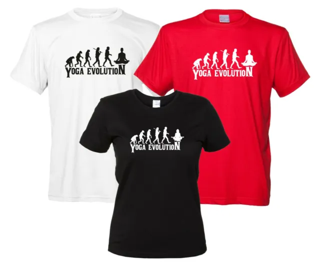 Yoga Evolution - Maglietta Evoluzione T-Shirt Meditazione Uomo Donna