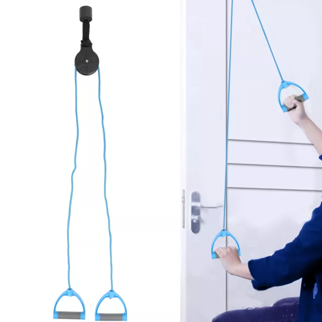 Shoulder Therapy Exercise Pulley System Arm Rehabilitation Over Door Training E