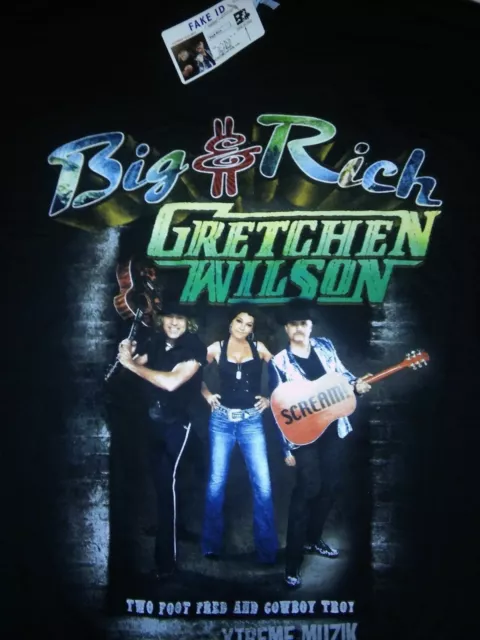 BIG & RICH GRETCHEN WILSON Country 2011 Tour NEW Medium M L Large XL T SHIRT